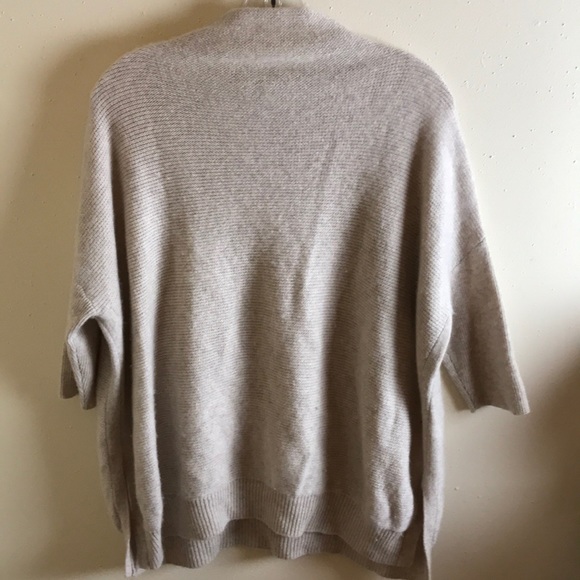 Kinross Shawl Neck Oatmeal Cashmere Sweater - Picture 4 of 8